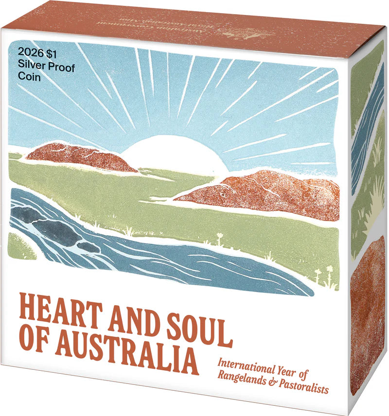 Mint Coins | Heart and Soul of Australia International Year of Rangelands and Pastoralist 2026 $1 Fine Silver Proof Card