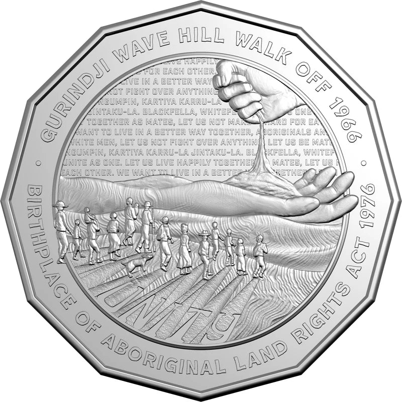 Mint Coins | Wave Hill Walk Off & Aboriginal Rights 2026 50 cent Uncirculated Coin in Card