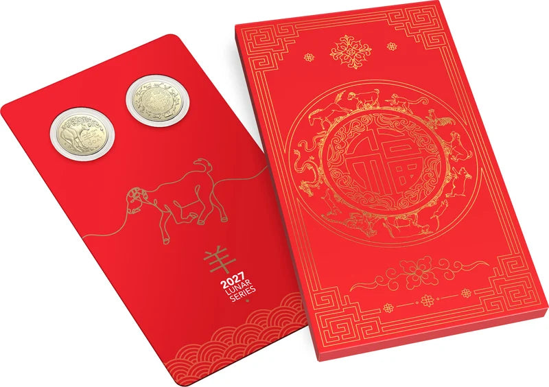Mint Coins | 2027 Year of the Goat $1 Uncirculated Two-Coin Set