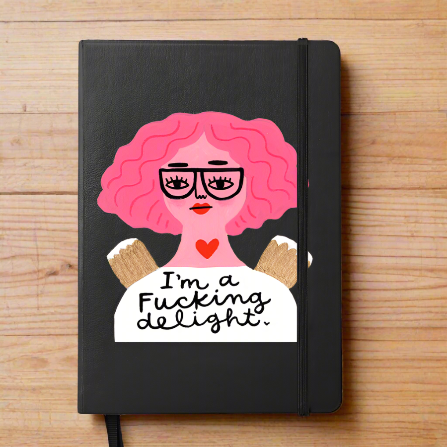 Grumpy Angel Notebook | I'm A Fucking Delight