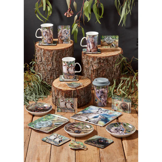 Ashdene Fauna of Australia Can Mug | Wombat & Lizard