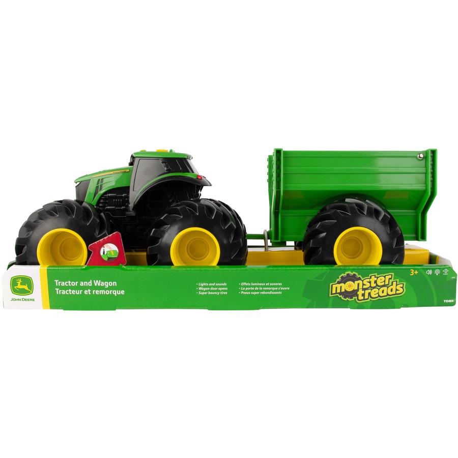John Deere Monster Treads | Tractor with Wagon