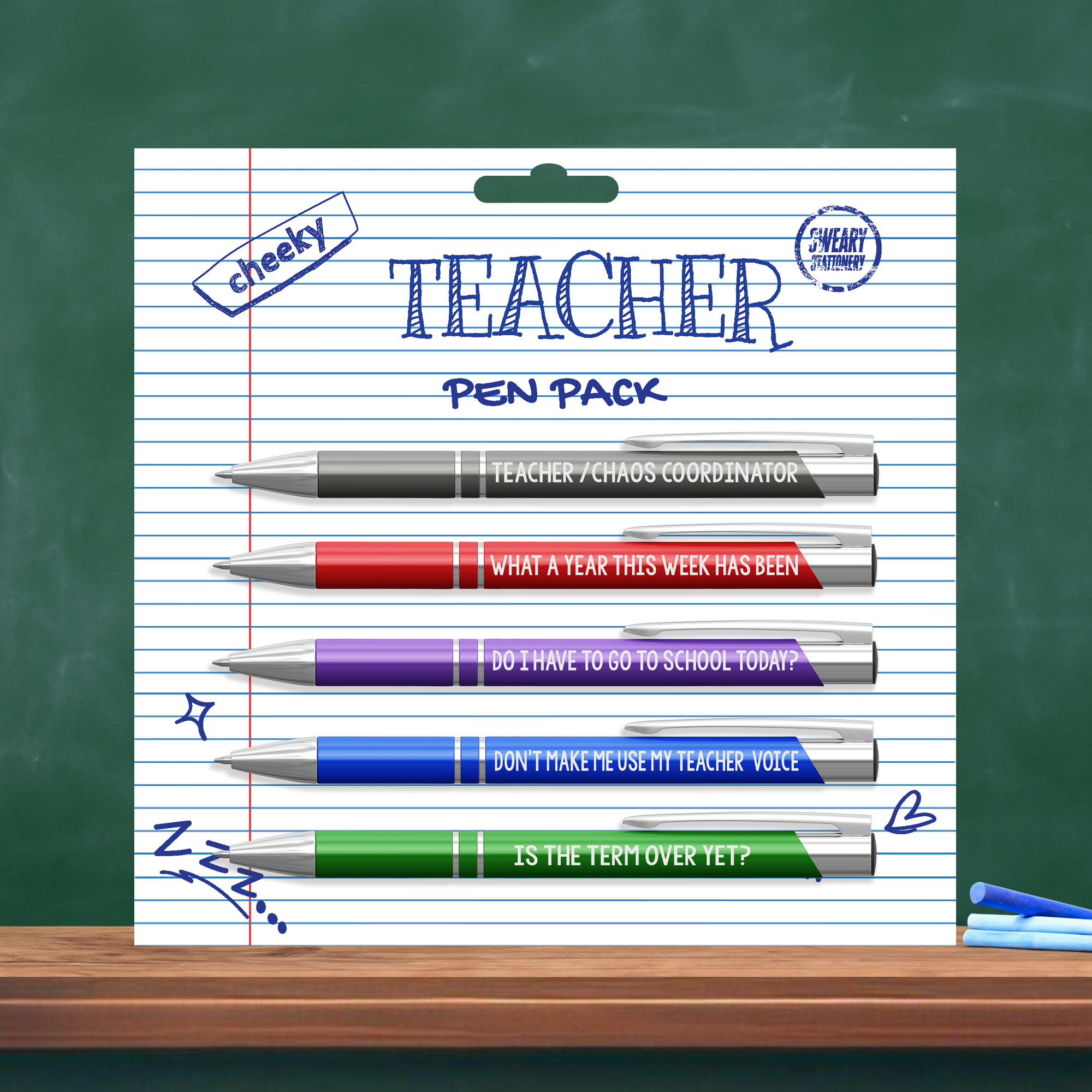 Disrupted Industries Pens 5pk | Cheeky Teacher