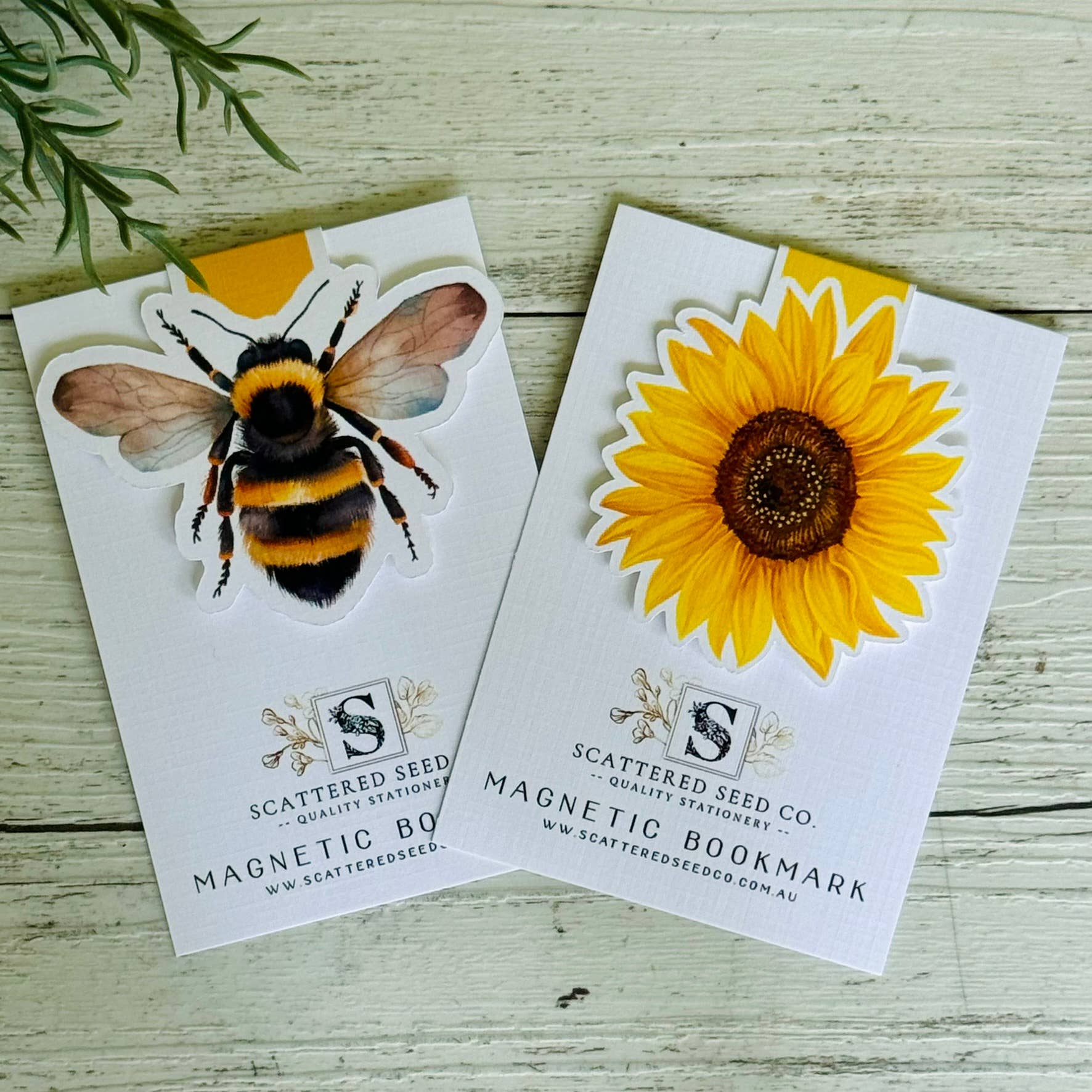 Bee & Honey Magnetic Bookmarks