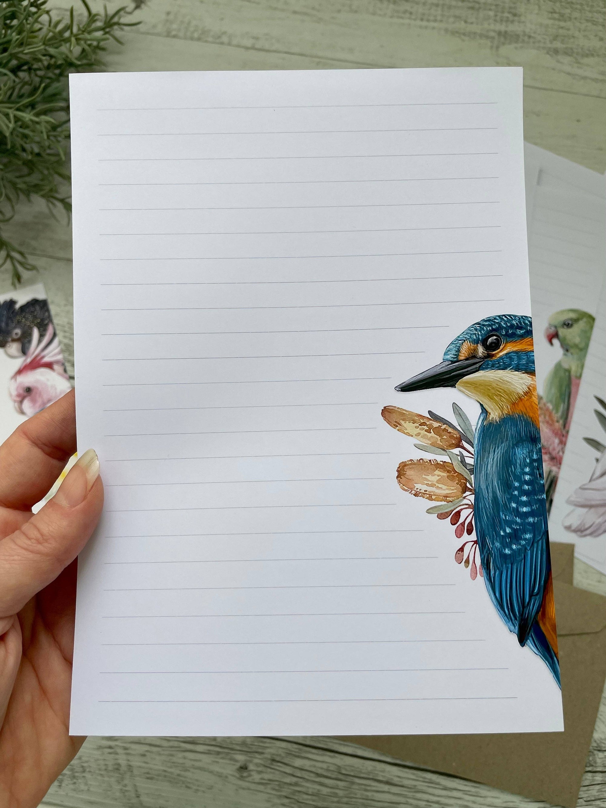 Australian Birds Profile Letter Writing Paper Set
