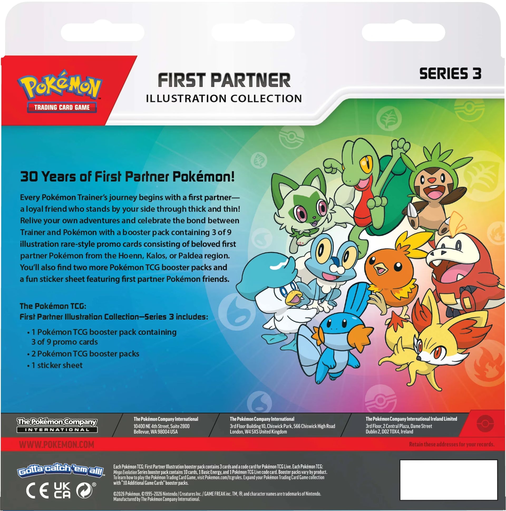 Pokemon TCG First Partner Illustration Collections Series 3