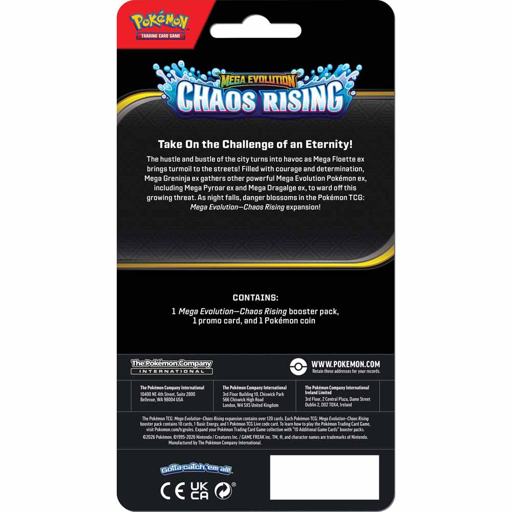 Pokemon TCG Chaos Rising Checklane Blister