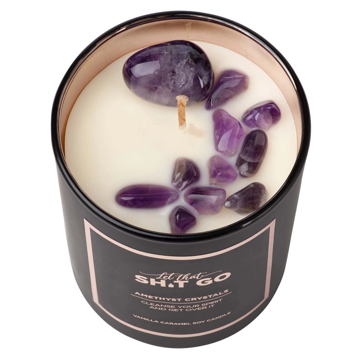 Let That Shit Go Crystal Candle | Vanilla Caramel
