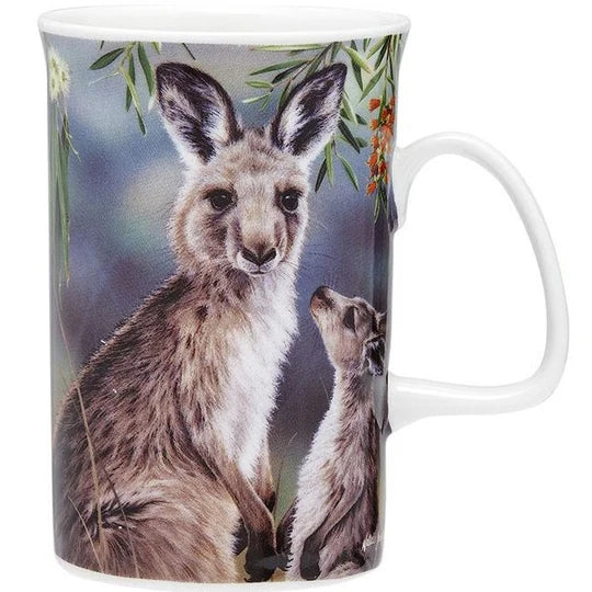 Ashdene Fauna of Australia Can Mug | Kangaroo & Joey