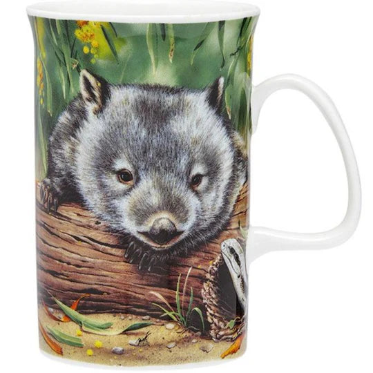 Ashdene Fauna of Australia Can Mug | Wombat & Lizard