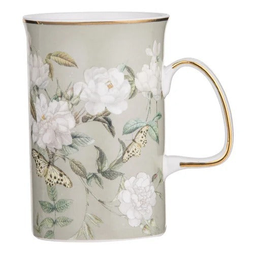 Ashdene Elegant Rose Mug | Green