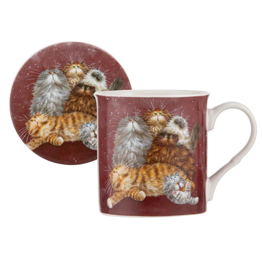 Ashdene Kim's Cats Collection Mug & Saucer | Family Friends