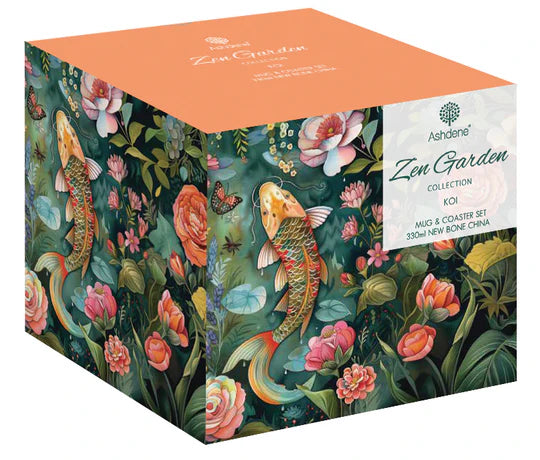 Ashdene Zen Garden Collection Mug & Coaster | Koi
