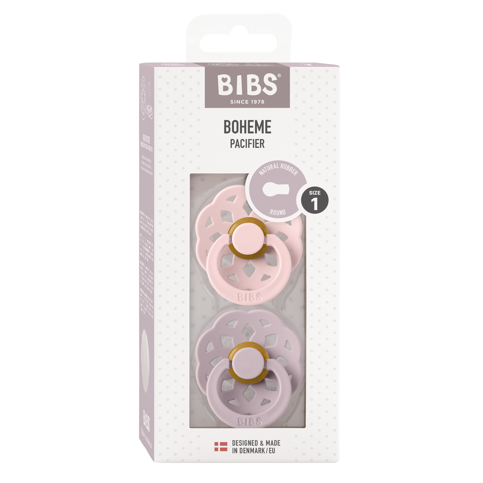Bibs Dummy | Boheme Blossom/Dusky Lilac [Size:0-6M]