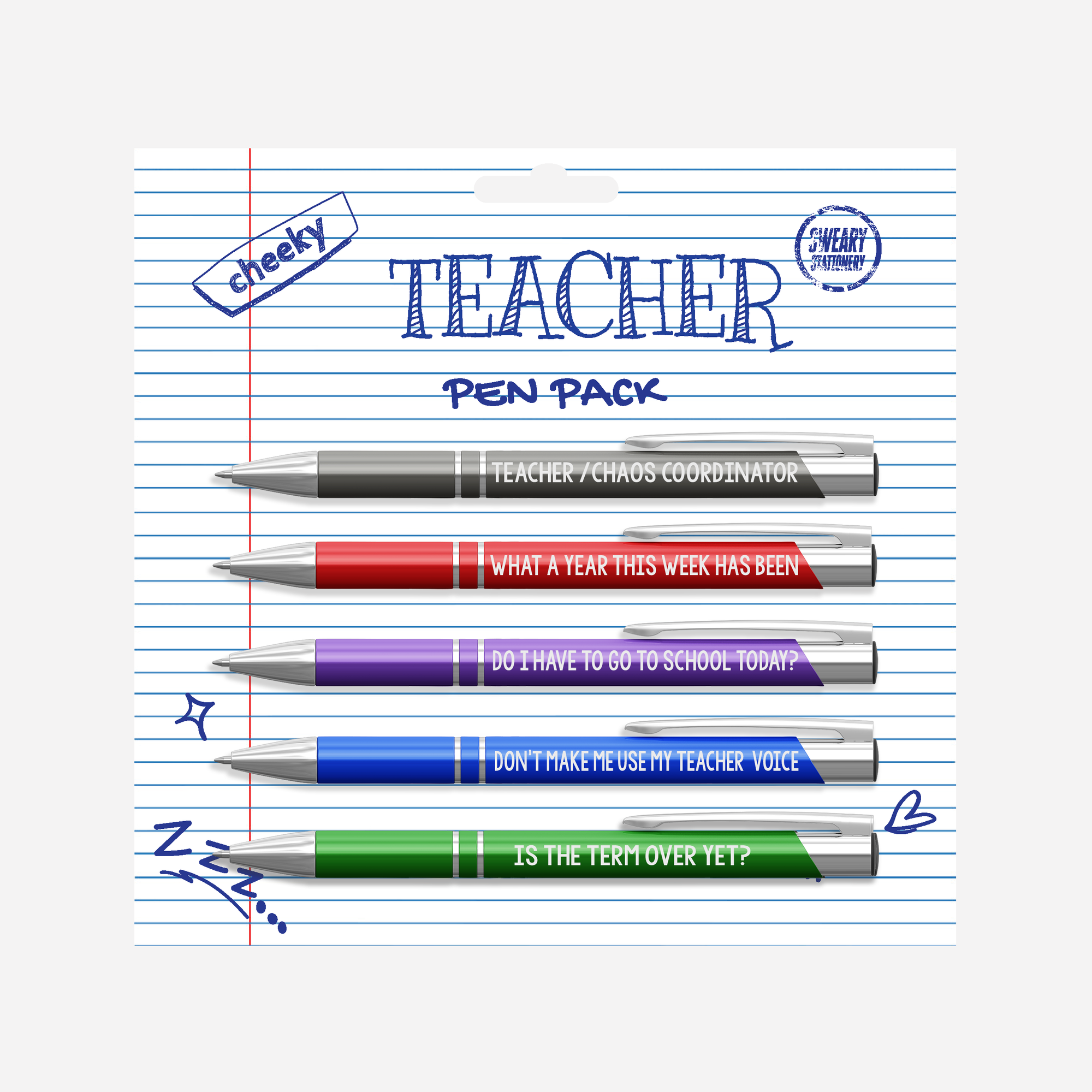 Disrupted Industries Pens 5pk | Cheeky Teacher