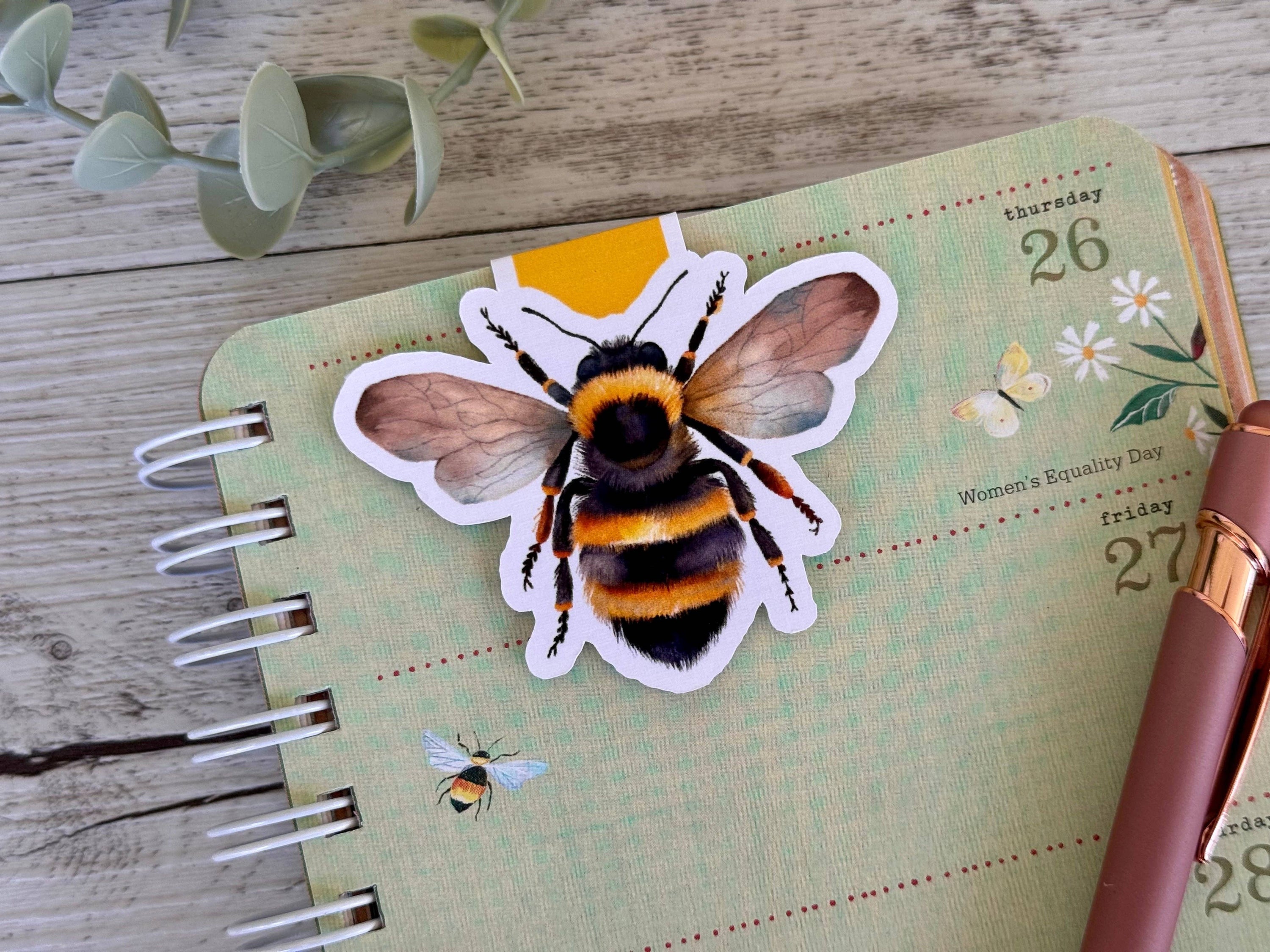 Bee & Honey Magnetic Bookmarks
