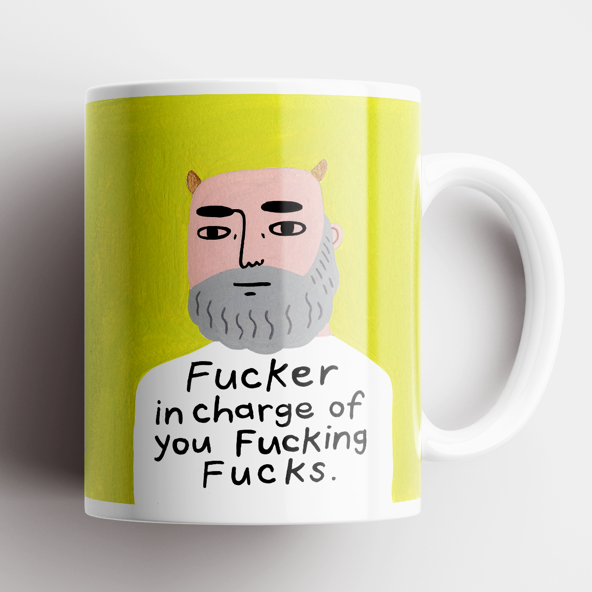 Disrupted Industries - Fucker in Charge Grumpy Bastard Mug