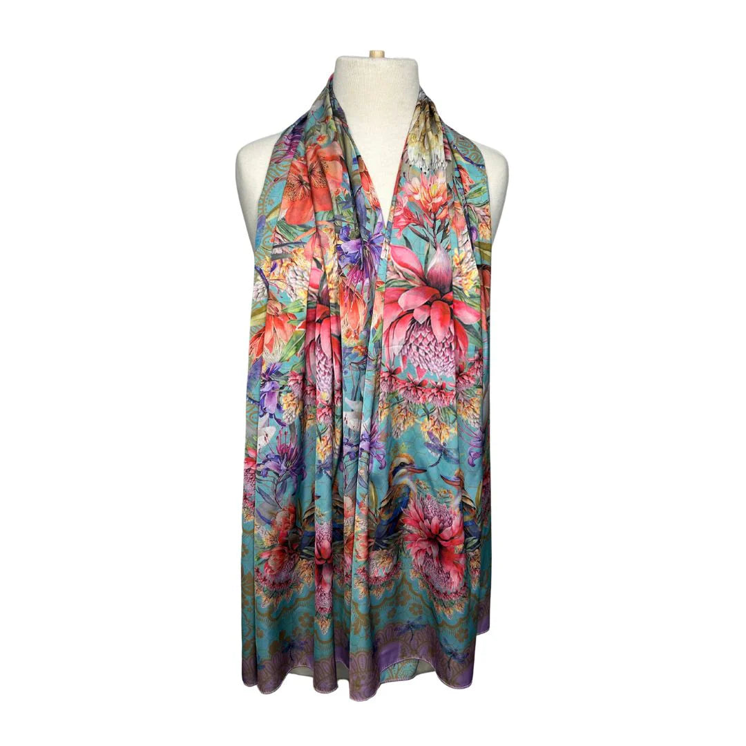 Lisa Pollock Reversible Artistry Scarf Wrap | Vintage Kookas