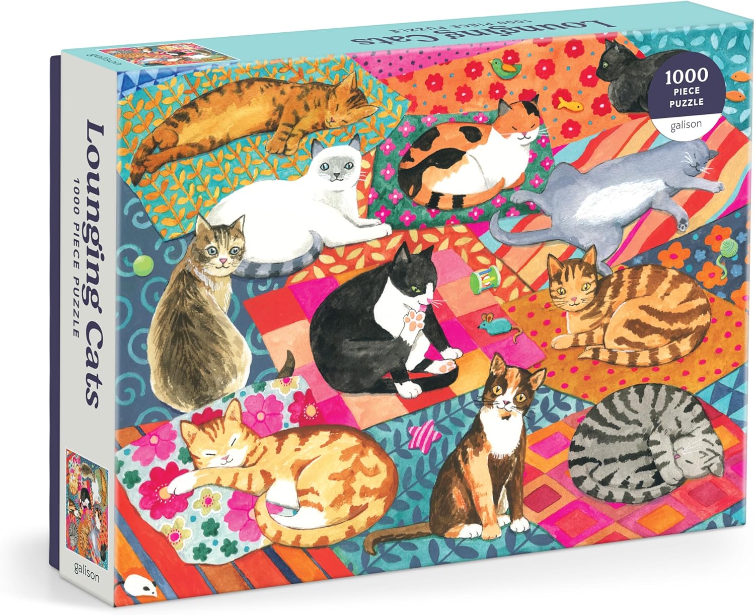 Jigsaw Lounging Cats 1000pc