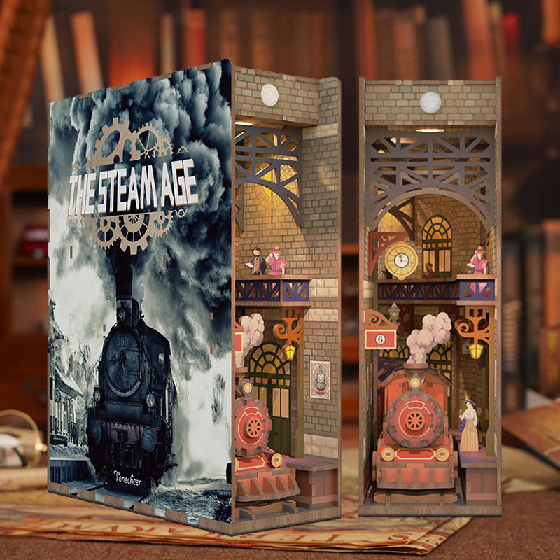 Tonecheer 3D Puzzle Book Nook | The Steam Age