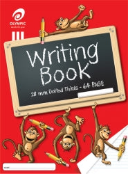 Writing Book 18mm Dotted Monkey 64pg