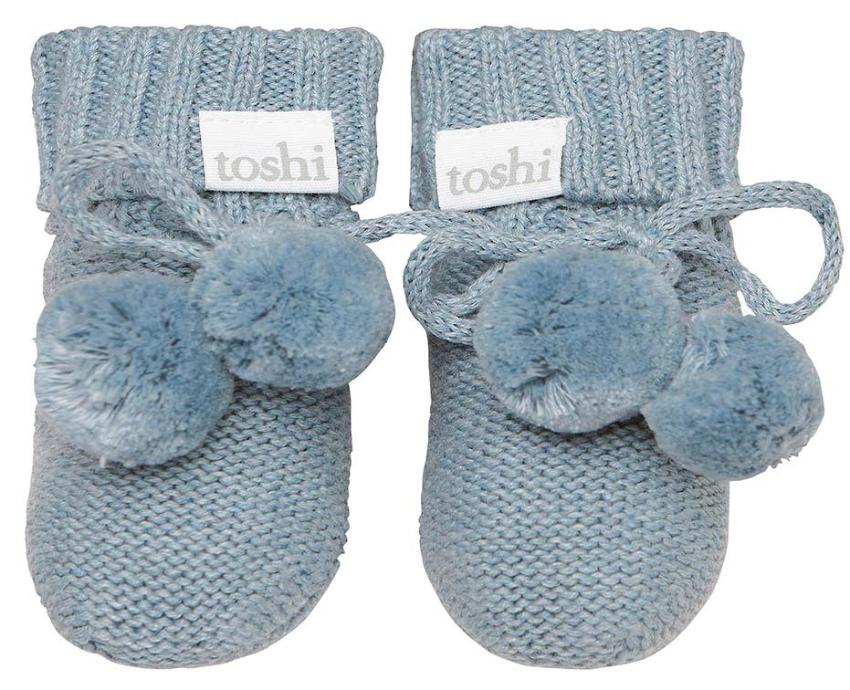 Toshi Organic Booties | Storm [Size:000]