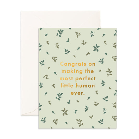 Baby Card | Congratulations Perfect Human