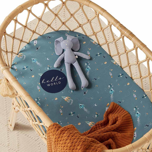 Snuggle Hunny Bassinet Sheet / Change Pad Cover | Rocket