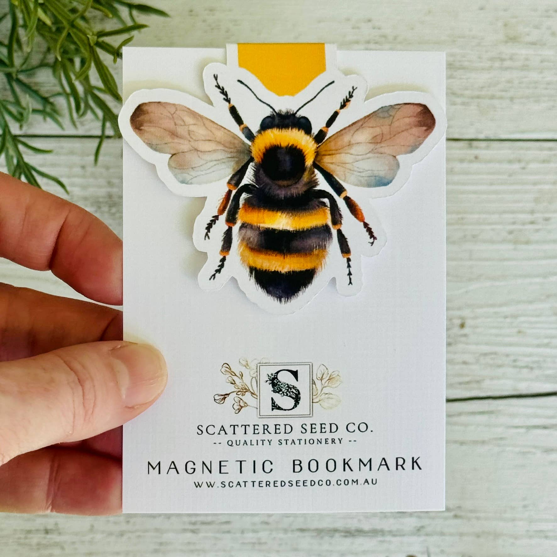 Bee & Honey Magnetic Bookmarks