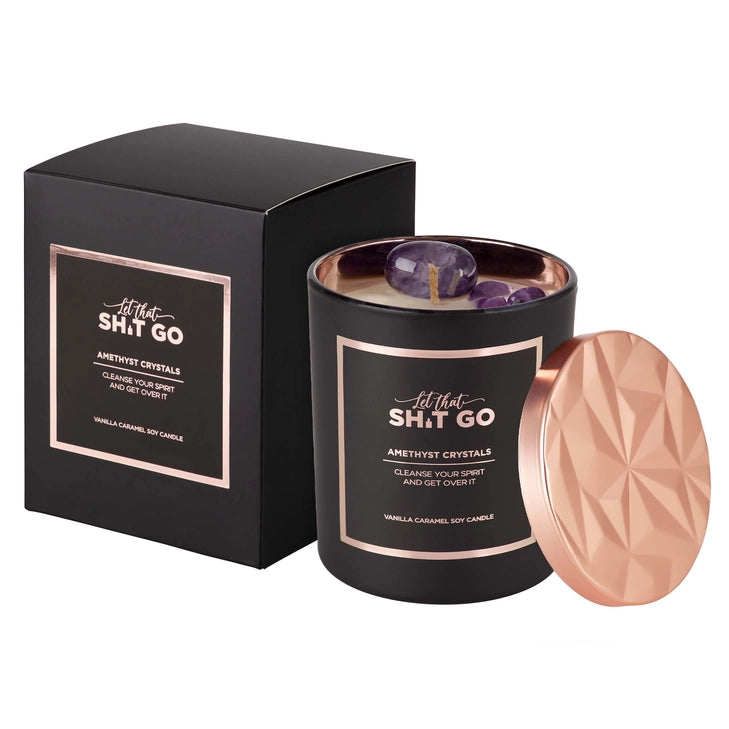 Let That Shit Go Crystal Candle | Vanilla Caramel