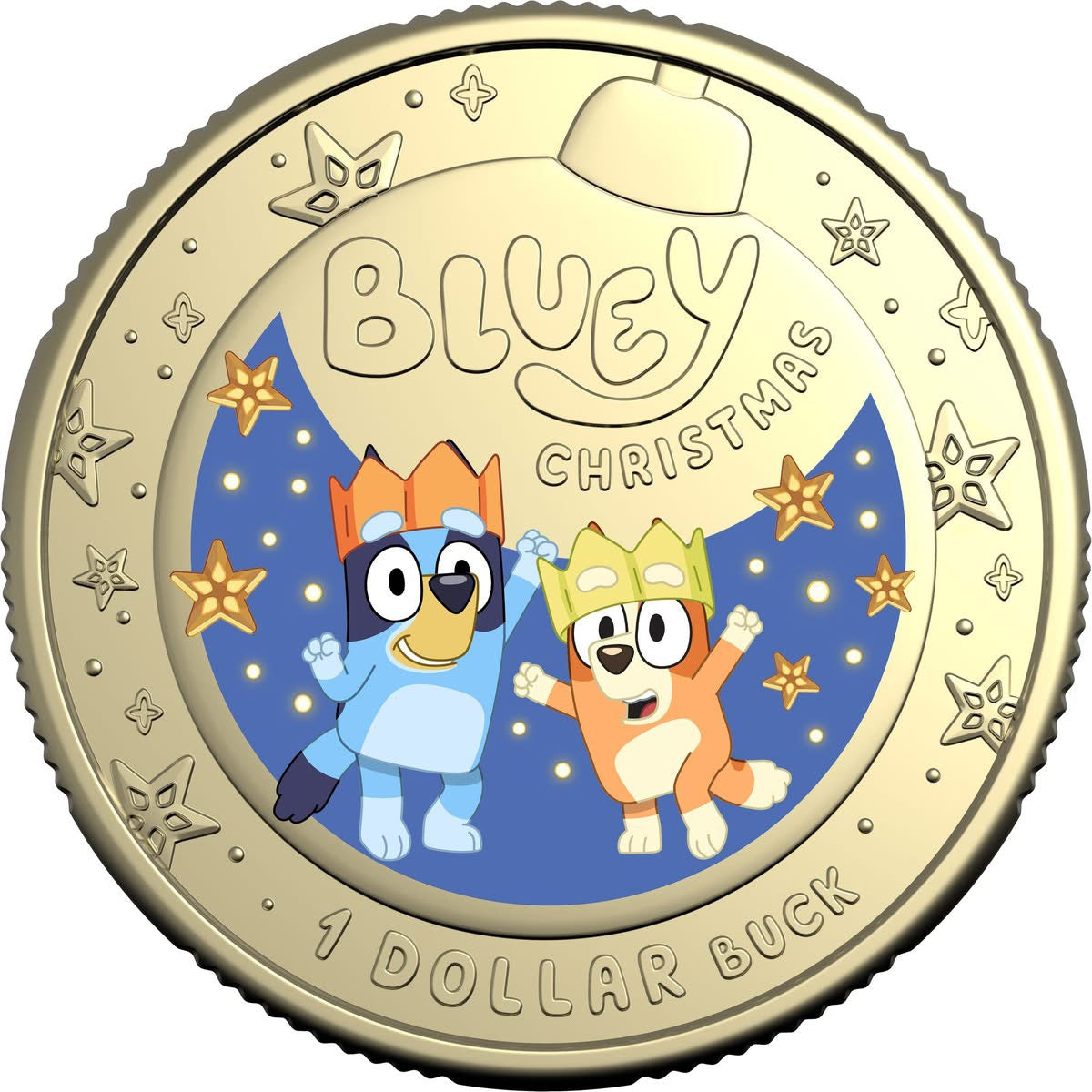 Mint Coin I Bluey Xmas $1 Coloured Uncirculated Coin