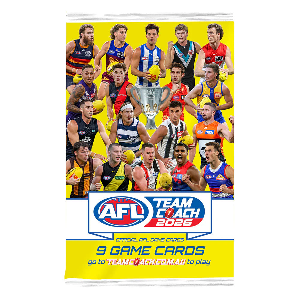 AFL Team Coach Official Footy Cards: 2026
