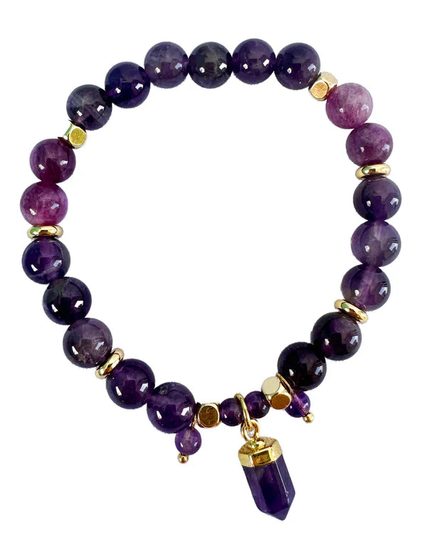 Lisa Pollock Crystal Bracelet | Amethyst