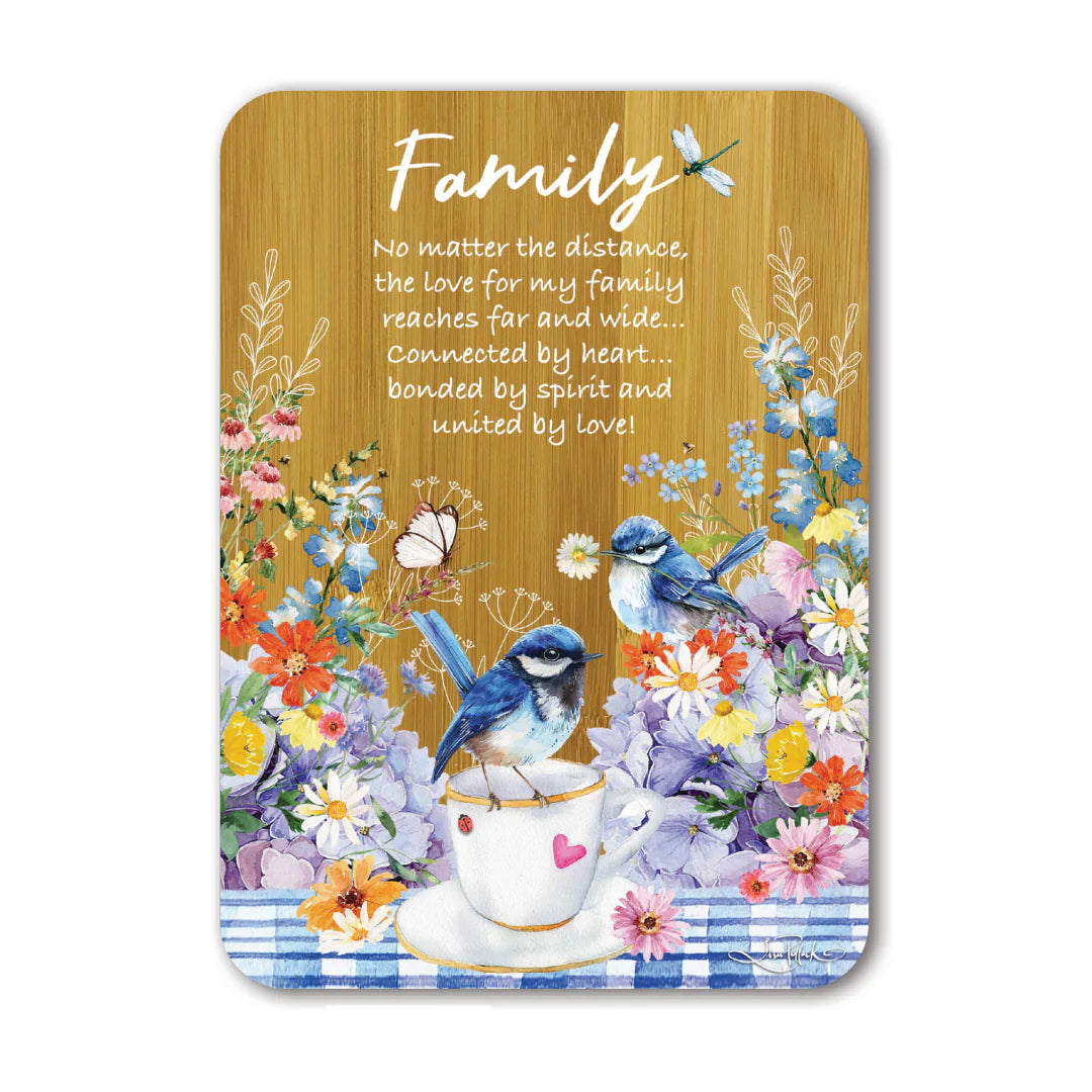 Lisa Pollock Plaque | Family Teatime Wrens