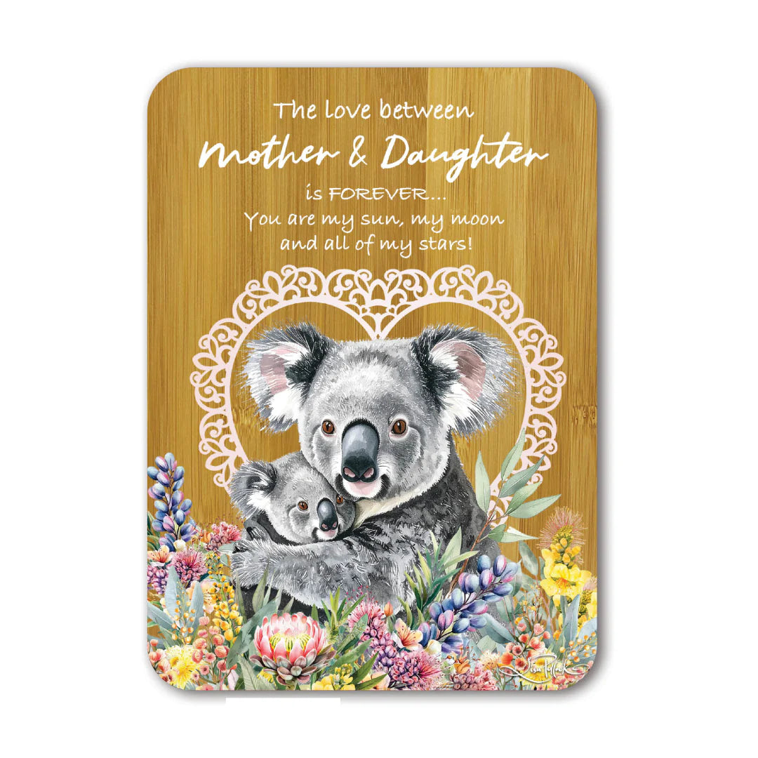 Lisa Pollock Plaque | Mother & Daughter Koala Cuddles