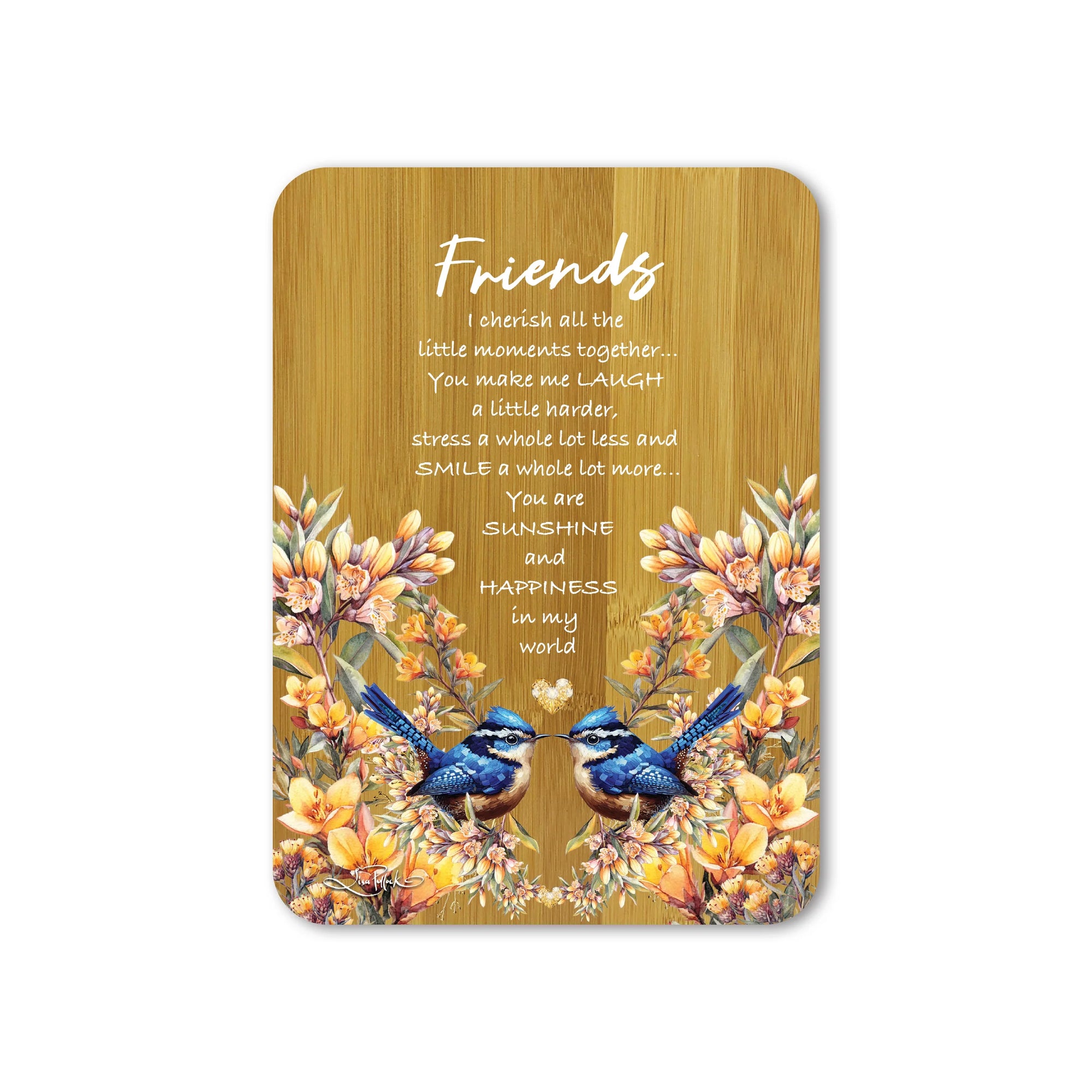 Lisa Pollock Plaque Friends | Royal Wrens