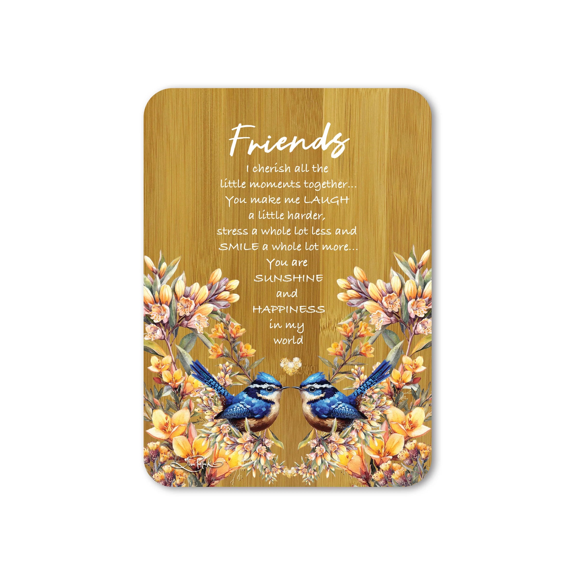Lisa Pollock Plaque Friends | Royal Wrens