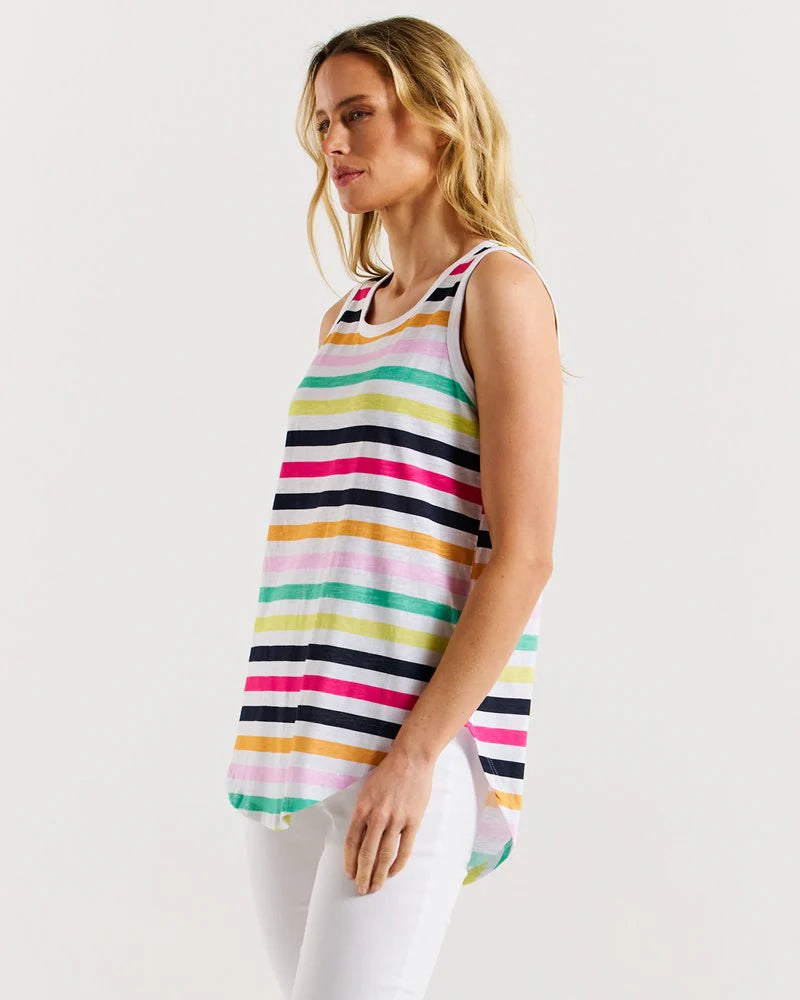 Keira Tank | Rainbow Stripe