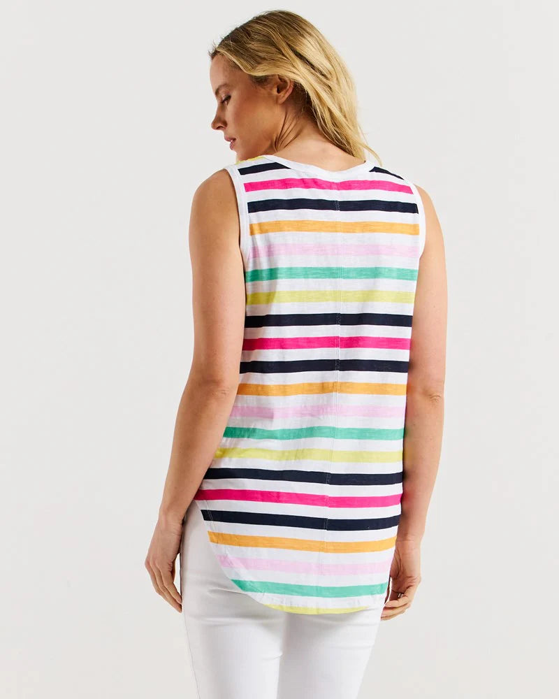 Keira Tank | Rainbow Stripe