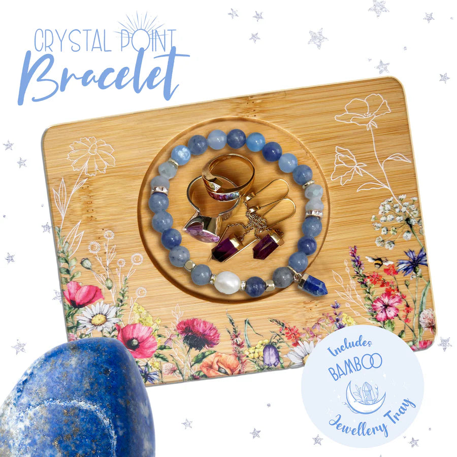 Lisa Pollock Crystal Bracelet & Box | Blue Adventurine
