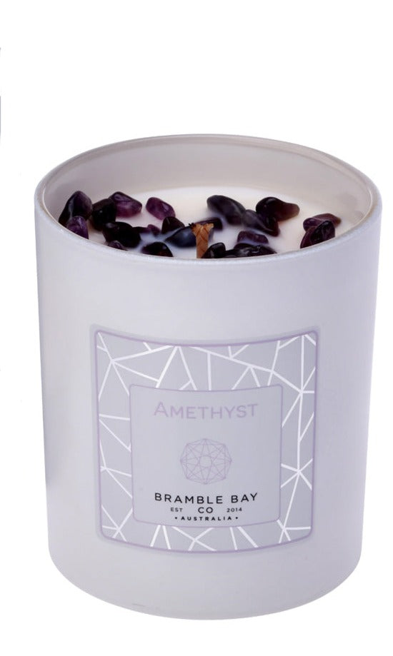 The Crystal Infusions Collection Amethyst Candle | Vanilla & Lavender