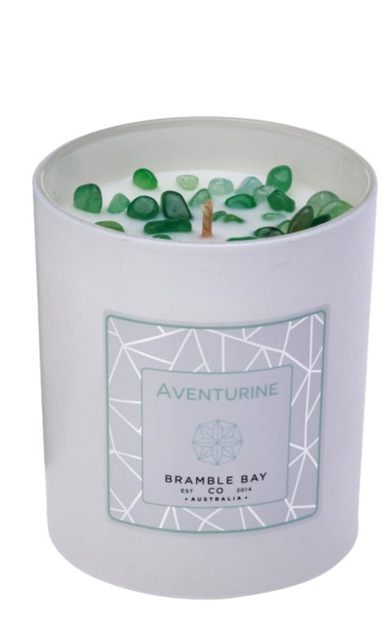 The Crystal Infusions Collection Aventurine Candle | Lemon Myrtle: 2025