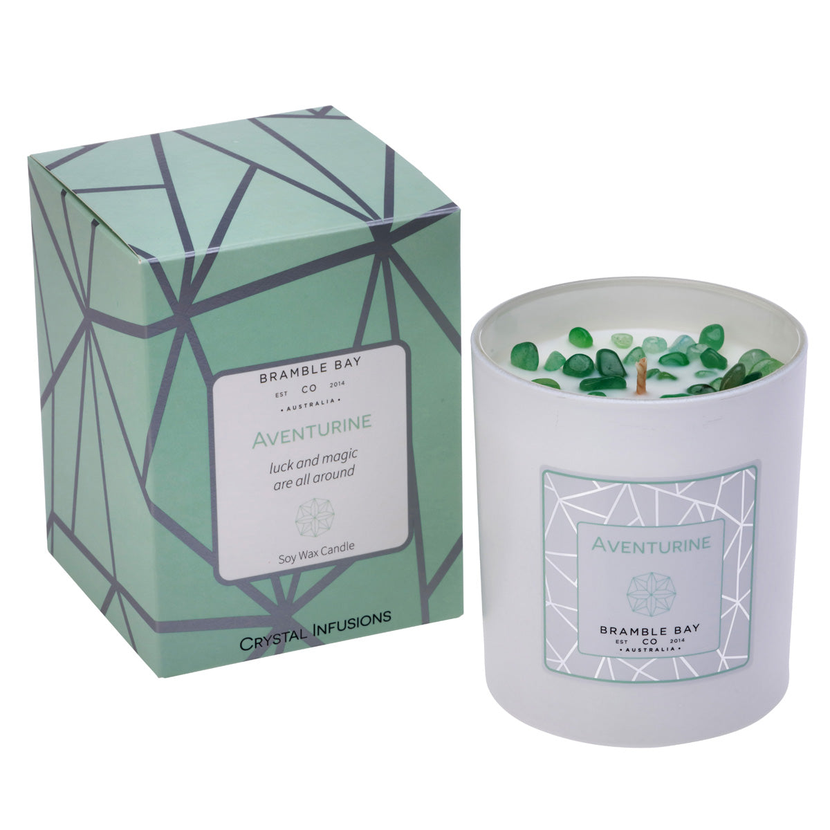 The Crystal Infusions Collection Aventurine Candle | Lemon Myrtle: 2025