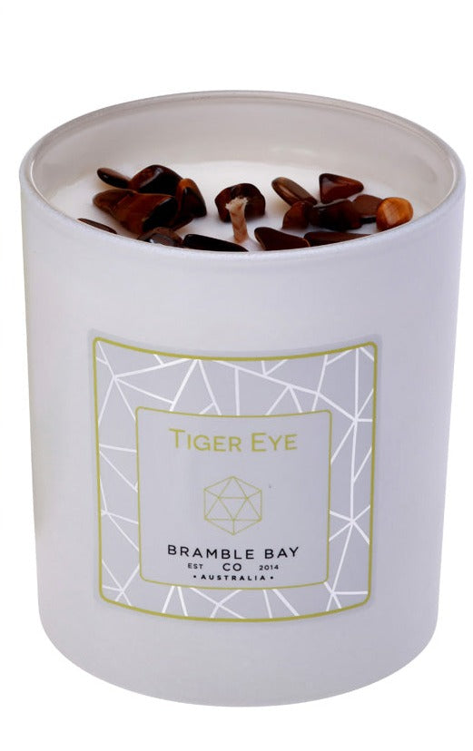 The Crystal Infusions Collection Tiger Eye Candle | Vanilla Bean & Custard: 2025