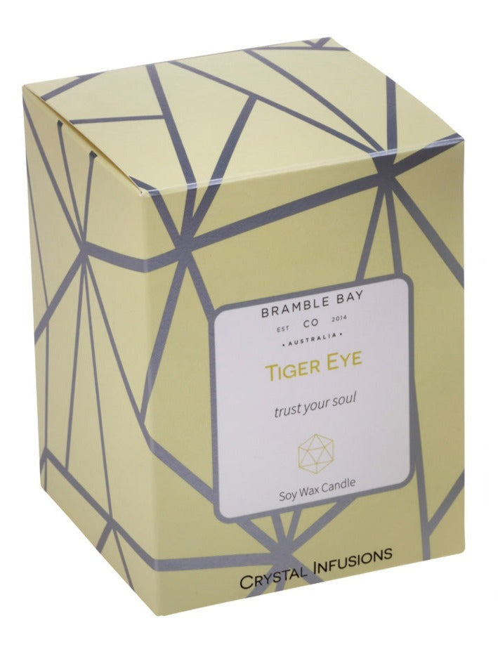 The Crystal Infusions Collection Tiger Eye Candle | Vanilla Bean & Custard: 2025