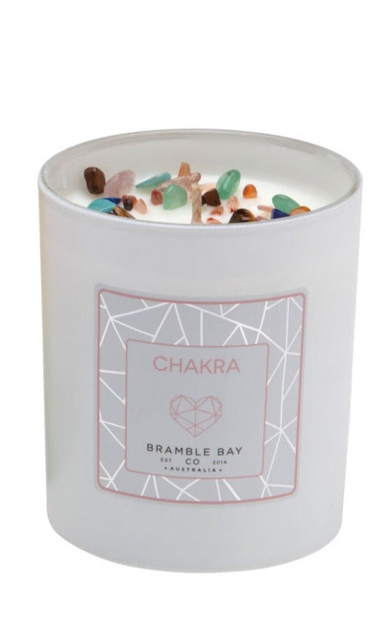 The Crystal Infusions Collection Chakra Candle | Bergamot & Lemongrass