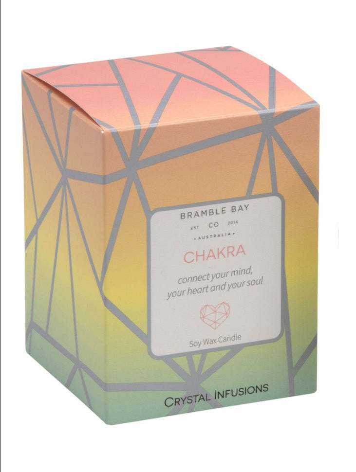 The Crystal Infusions Collection Chakra Candle | Bergamot & Lemongrass