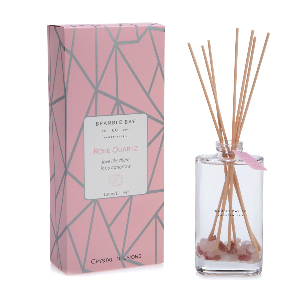 The Crystal Infusions Collection Rose Quartz Diffuser | Rose & Garden Blossom