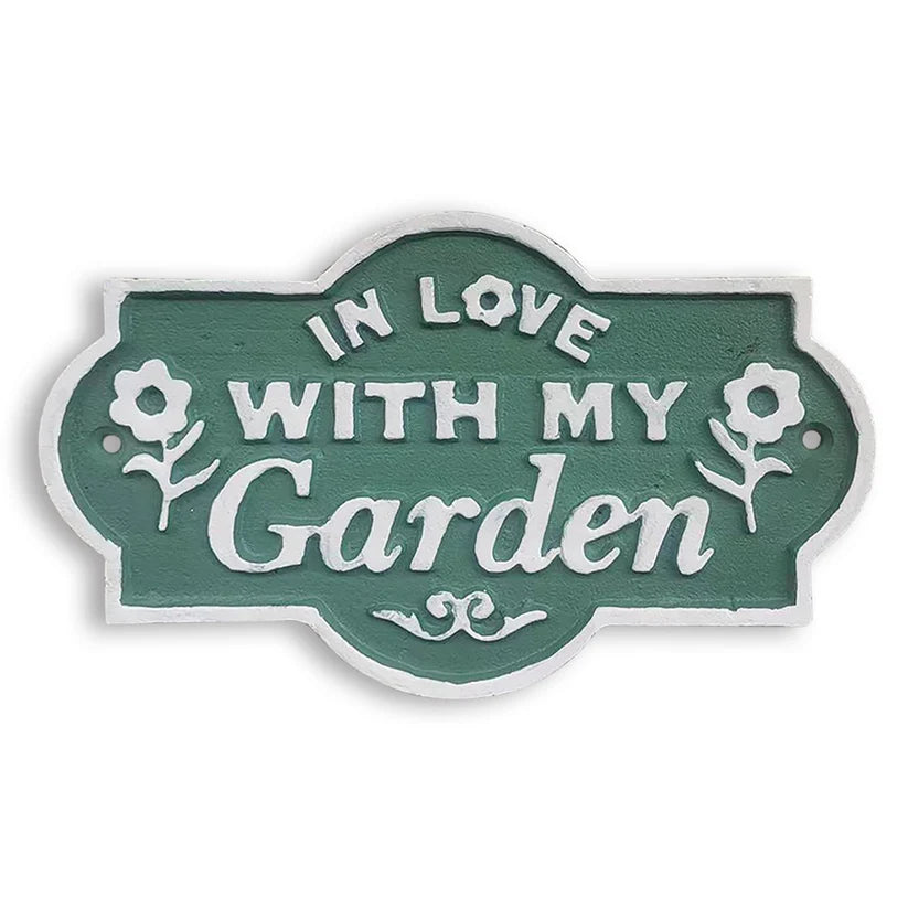 DWBH Cast Iron Sign | In Love With My Garden