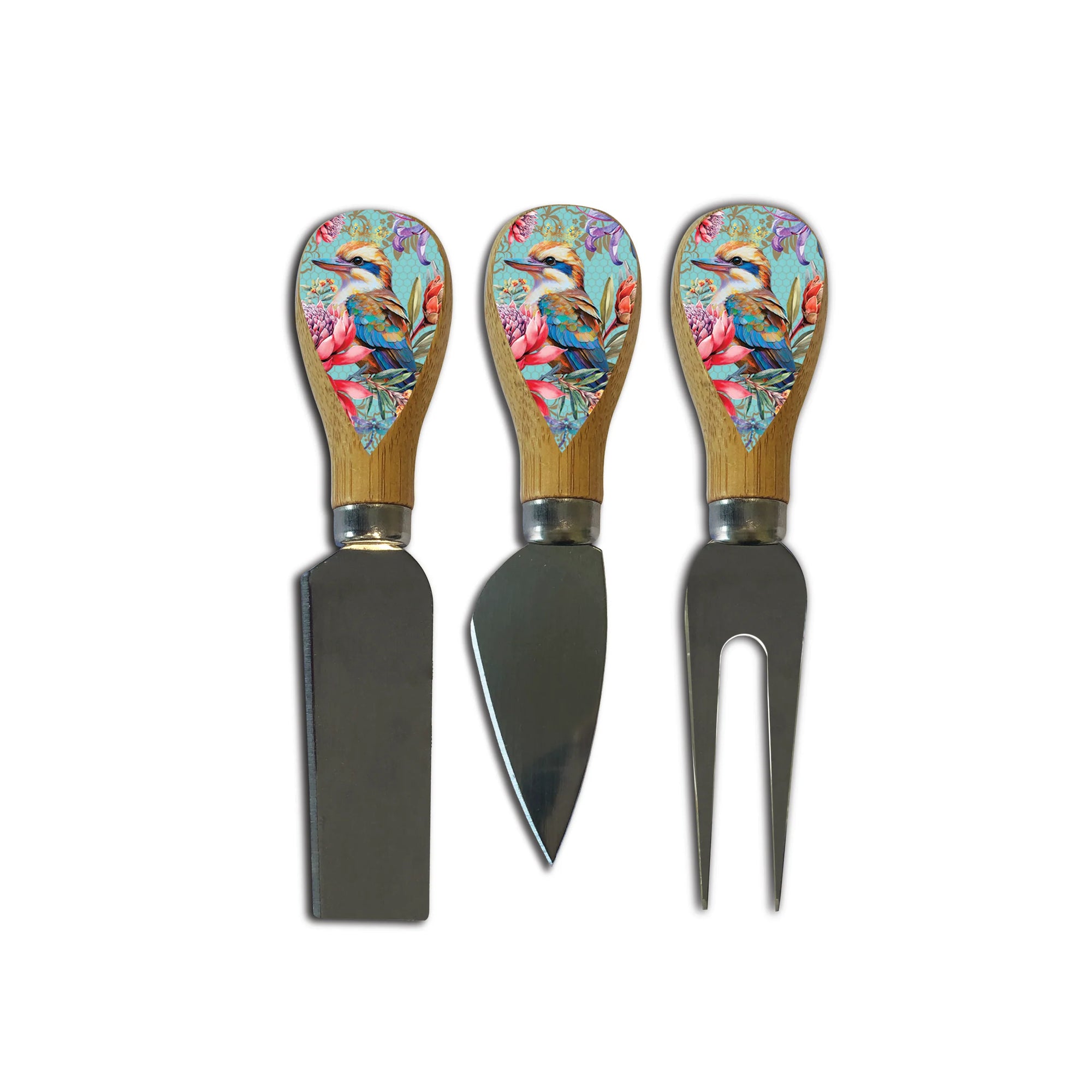 Lisa Pollock Cheese Knives with Magnetic Stand | Vintage Kookas